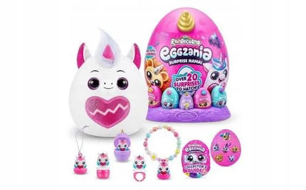 ZURU Rainbocorns Eggzania Surprise Mania vienaragio pliušinis žaislas, 28 cm