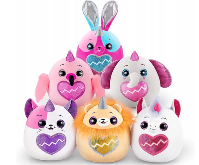 ZURU Rainbocorns Eggzania Surprise Mania vienaragio pliušinis žaislas, 28 cm