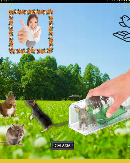 „GALAXIA®“ gyvagaudžiai spąstai pelėms, 2 vnt., daugkartinio naudojimo