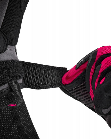 SHIMA BLAZE 3.0 LADY BLACK PINK moteriškos trumpos motociklininko pirštinės, dydis S