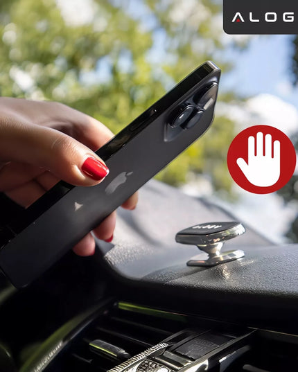 Alogy magnetinis automobilinis telefono laikiklis su MagSafe funkcija prietaisų skydeliui