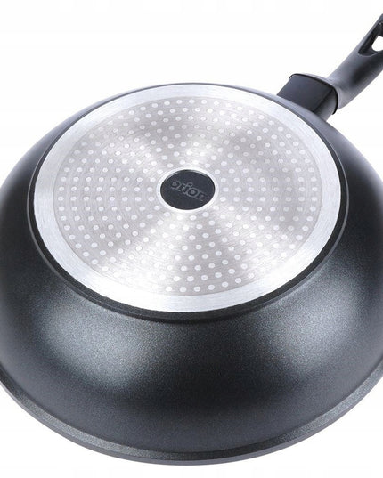 Wok GRANITINIS, gili keptuvė kepimui ir troškinimui, ORION GRANDE 30 cm