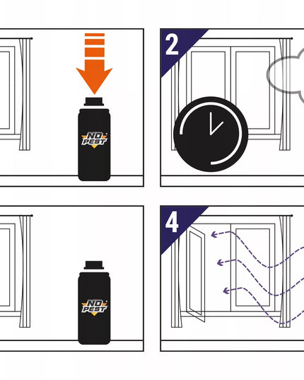 ULTRABAI STIPRUS AEROSOLINIS FOGGERIS NUO BLAKIŲ IR TARAKONŲ, 400ML, 2 VNT.