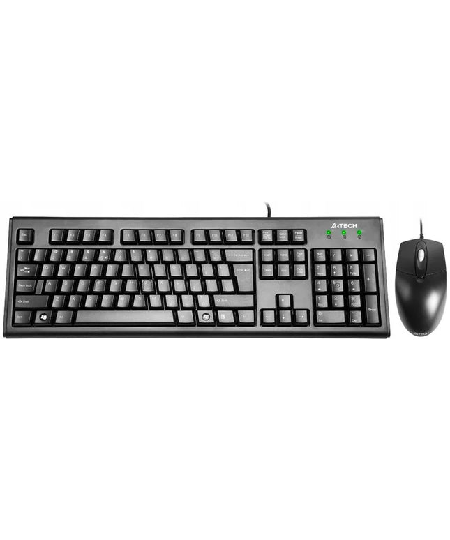 A4TECH KRS-8372 laidinis klaviatūros ir pelės rinkinys, juodas
