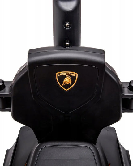 Vaikiškas paspirtukas-automobilis su stūmikliu Lamborghini Essenza SCV12, baltas