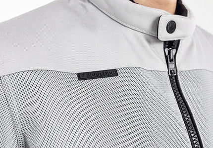 JOHN DOE AERO MESH ARTIC WHITE vyriška tekstilinė motociklininko striukė