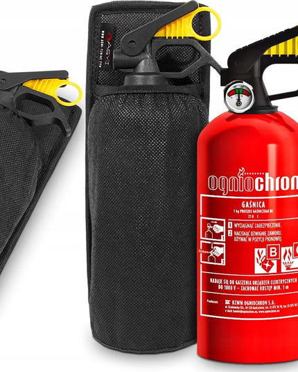 2 × Ogniochron automobilinis gesintuvas BC, 1 kg, su laikikliu