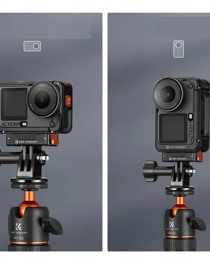 2 vnt. magnetiniai greito atjungimo laikikliai DJI Osmo Action 6 / Nano kameroms, GoPro ir 1/4"