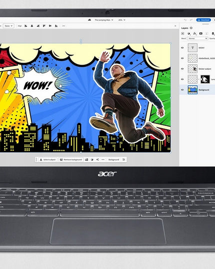 Acer Chromebook Plus 515 CB515-2H-55JL | Intel Core i5-1235U | 8GB RAM | 512GB SSD | ChromeOS | 15,6" FHD nešiojamas kompiuteris darbui, mokslams ir pramogoms