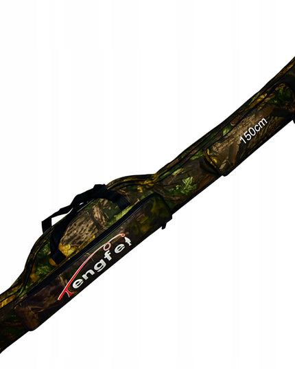 Meškerių dėklas 2 skyrių 150 cm 2 šoninės kišenės