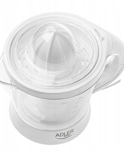 Adler AD 4014 elektrinė citrusinių vaisių spaustuvė, 60W, 1L, minkštimo kontrolė