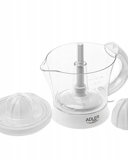 Adler AD 4014 elektrinė citrusinių vaisių spaustuvė, 60W, 1L, minkštimo kontrolė