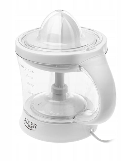 Adler AD 4014 elektrinė citrusinių vaisių spaustuvė, 60W, 1L, minkštimo kontrolė