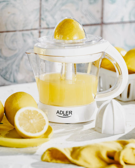 Adler AD 4014 elektrinė citrusinių vaisių spaustuvė, 60W, 1L, minkštimo kontrolė