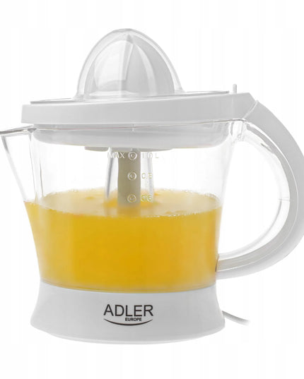 Adler AD 4014 elektrinė citrusinių vaisių spaustuvė, 60W, 1L, minkštimo kontrolė