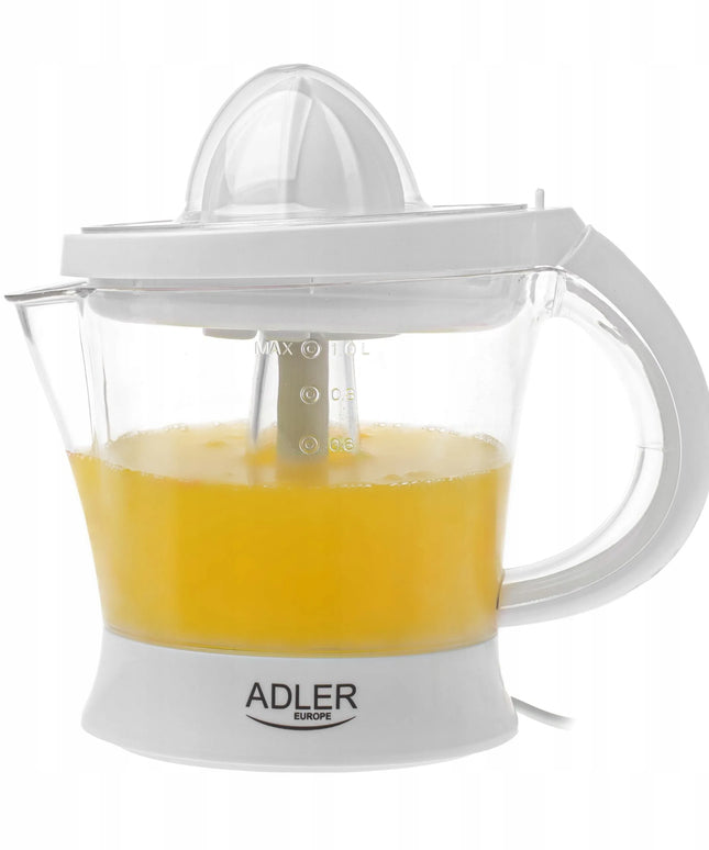 Adler AD 4014 elektrinė citrusinių vaisių spaustuvė, 60W, 1L, minkštimo kontrolė