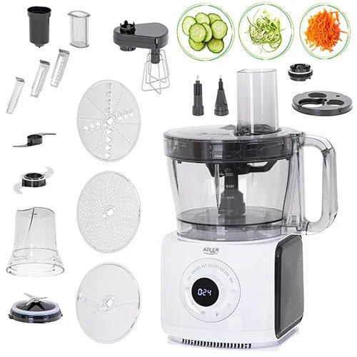 Adler AD 4224 planetinis virtuvinis kombainas 2000 W, 3,5 l dubuo, 12-viename, 7 greičiai, LCD