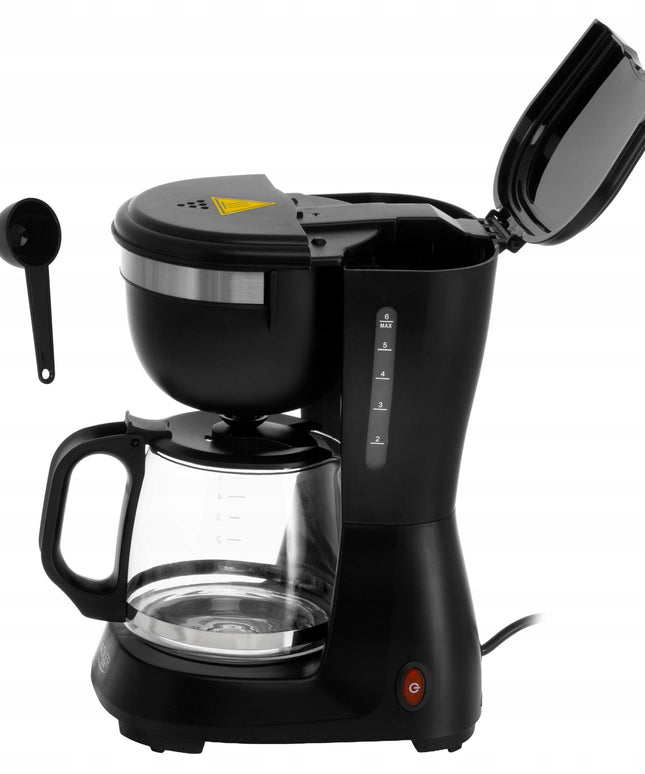 Adler AD 4381b lašinis kavos aparatas 0,6L – kompaktiškas, 600W, su anti-drip sistema ir 40 min. šilumos palaikymu