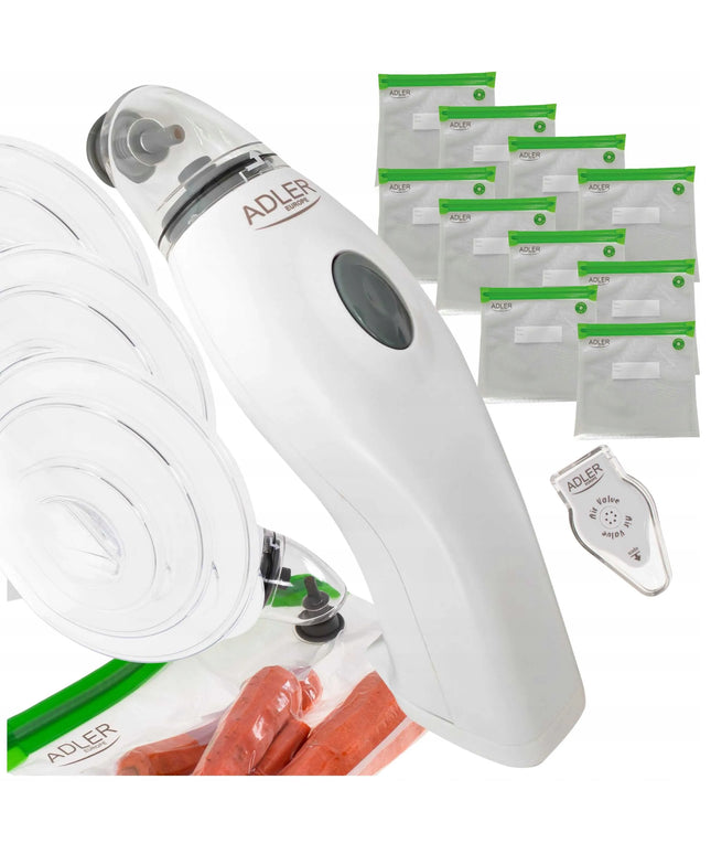 Adler AD 4514 vakuuminis siurblys + vakuuminio pakavimo rinkinys su maišeliais