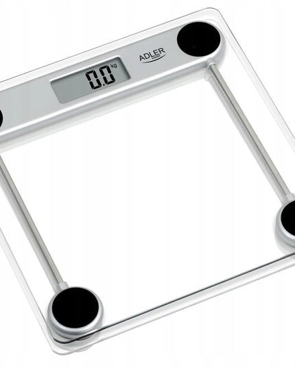 Adler AD 8121 tiksli elektroninė stiklinė vonios svarstyklė iki 150kg LCD