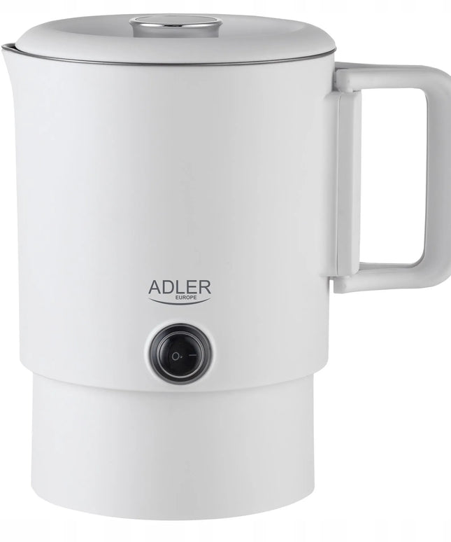Adler AD1388w kelioninis virdulys 0,8 l, sulankstomas, dvigubos sienelės, plokščias kaitinimo elementas