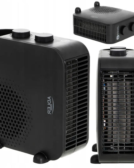 Adler elektrinis ventiliatorinis šildytuvas 2000W 7725B juodas