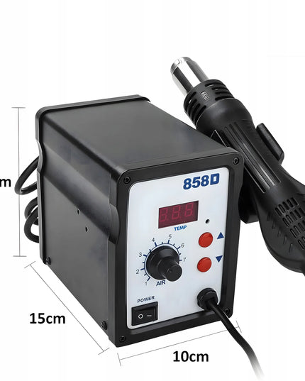 RETOO ER1206 plastiko suvirinimo stotis „Hot Air“, 750 W, 4 antgaliai, 6 plastiko užpildo strypai