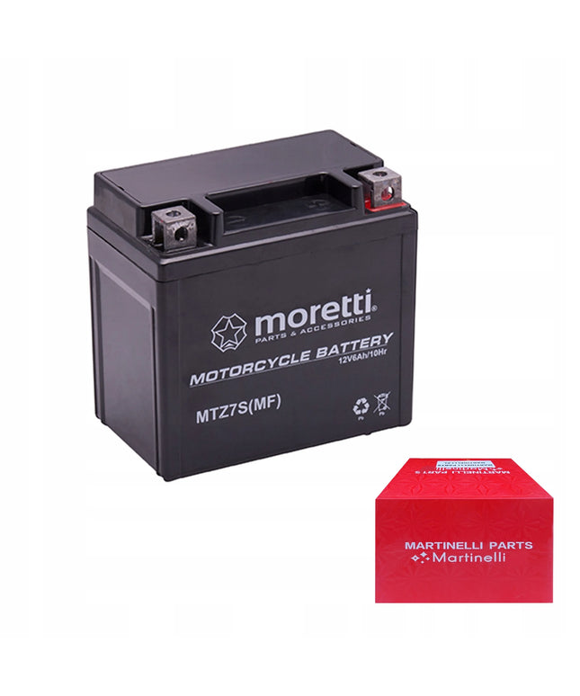 AGM akumuliatorius Moretti MTZ7S 12V Martinelli