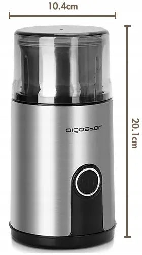 Aigostar Otto elektrinis kavos, žolelių, grūdų ir pipirų malūnėlis, 200W