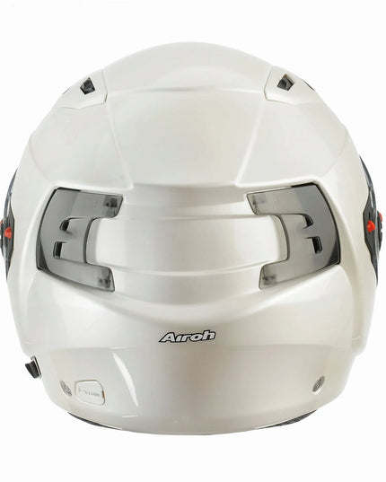 Airoh Executive modulinis atverčiamas motociklininko šalmas – White Gloss