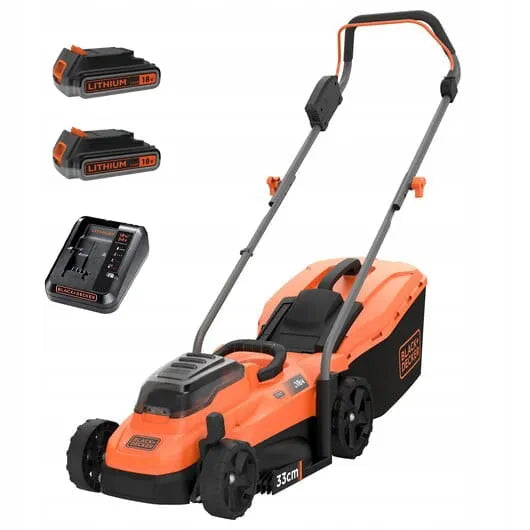 Akumuliatorinė vejapjovė 33 cm, 2x18V, 2x2.5Ah Black+Decker [BCMW3318L2-QW]