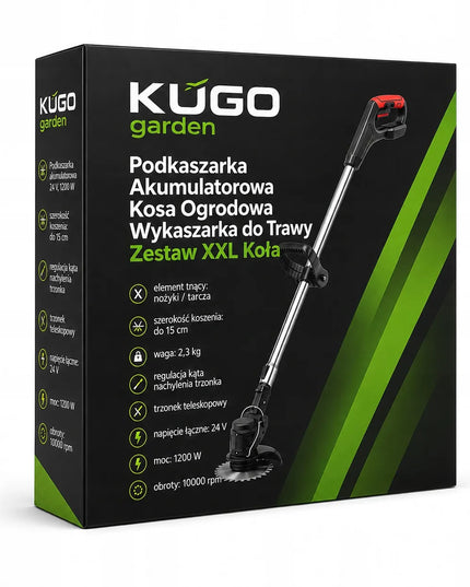 Akumuliatorinė sodo žoliapjovė Kosa rinkinys XXL su ratukais