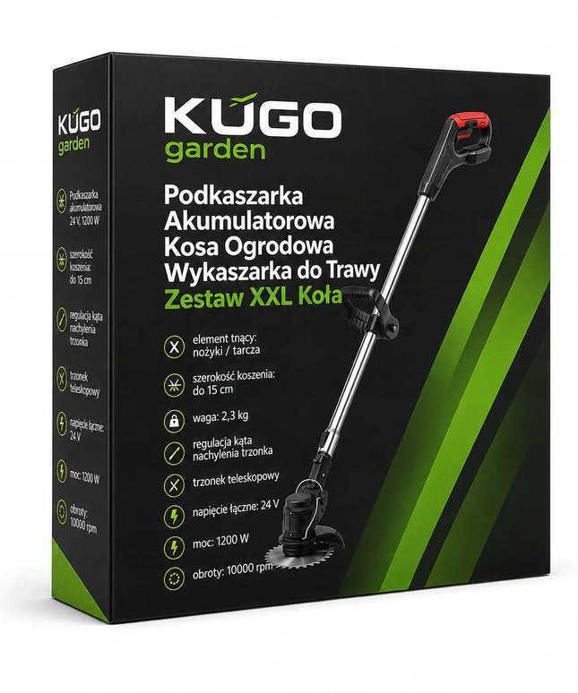 Akumuliatorinė sodo žoliapjovė Kosa rinkinys XXL su ratukais