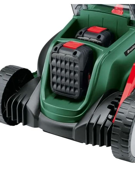 Akumuliatorinė vejapjovė BOSCH UniversalRotak 2x18V-37-550, 2x4,0Ah