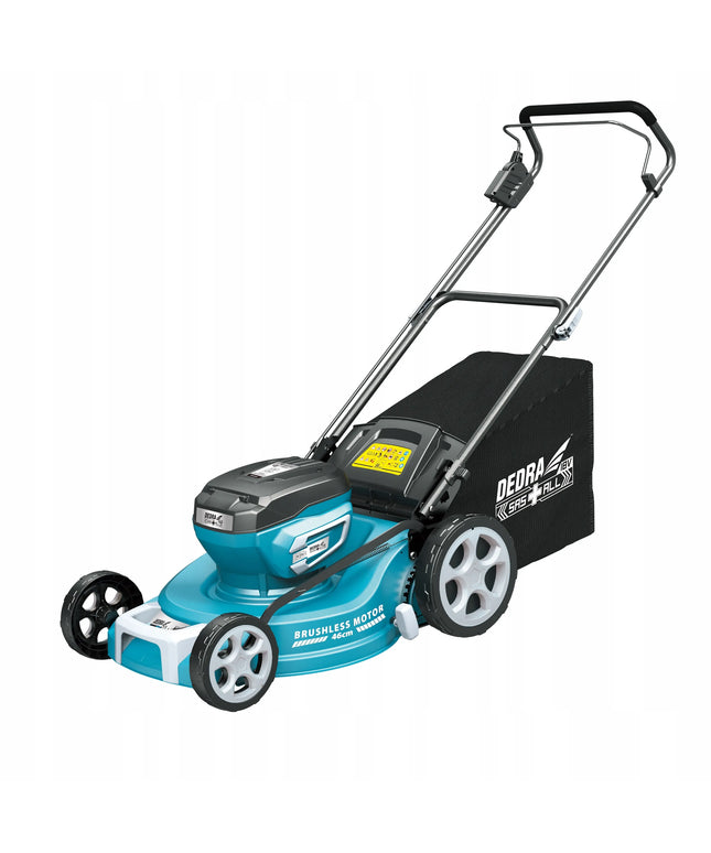 Akumuliatorinė vejapjovė DEDRA 46cm, rinkinys 2x5Ah DED6997X-2A5