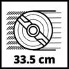Akumuliatorinė vejapjovė Einhell GE-CM 36/34-1 Li Solo 3413226