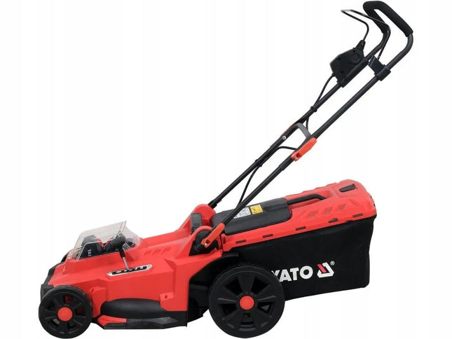 Akumuliatorinė vejapjovė Yato 36V 2x18V 4Ah 43cm žolei ir sodui