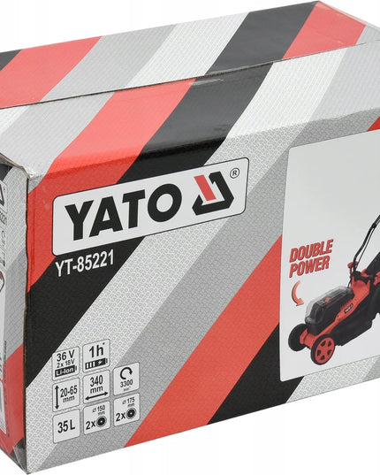 Akumuliatorinė vejapjovė Yato 36V, pjovimo plotis 34 cm, be akumuliatorių