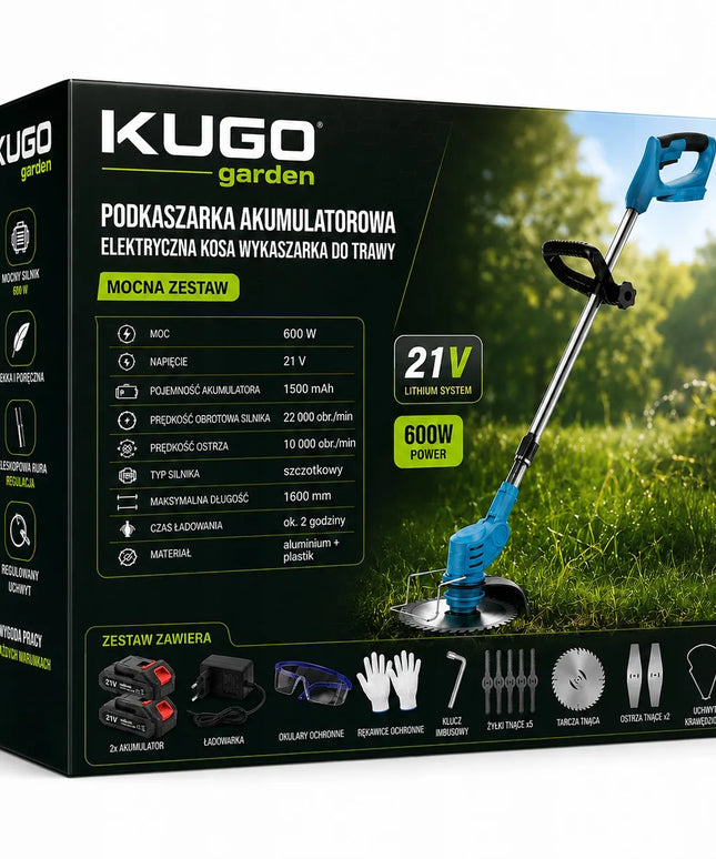 Akumuliatorinė žoliapjovė elektrinė dalgis žoliapjovė galingas komplektas