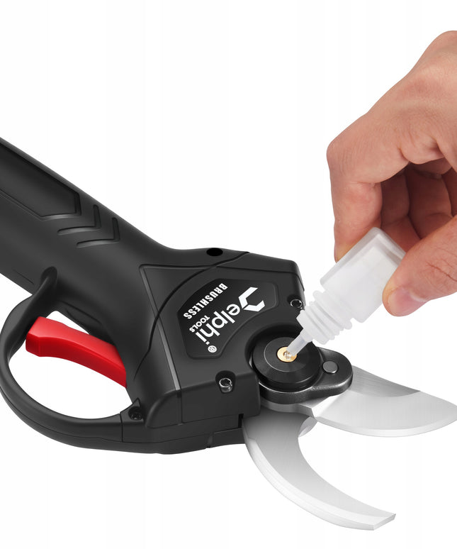 Akumuliatorinės sodo žirklės Delphi Tools 21V su Brushless varikliu, 2 baterijomis, lagaminu ir atsarginiu peiliu