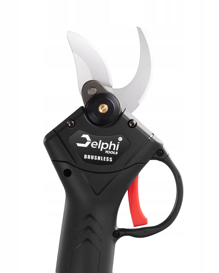 Akumuliatorinės sodo žirklės Delphi Tools 21V su Brushless varikliu, 2 baterijomis, lagaminu ir atsarginiu peiliu