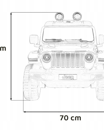 Akumuliatorinis automobilis Jeep Wrangler Rubicon rožinis