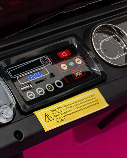 Akumuliatorinis automobilis Jeep Wrangler Rubicon rožinis