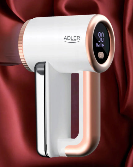 Akumuliatorinis drabužių pūkų rinkiklis Adler AD 9617 su LCD ekranu ir greičio reguliavimu