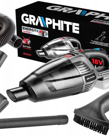 Akumuliatorinis dulkių siurblys 2in1 rankinis ir vertikalus Energy+ 18V, be akumuliatoriaus, GRAPHITE