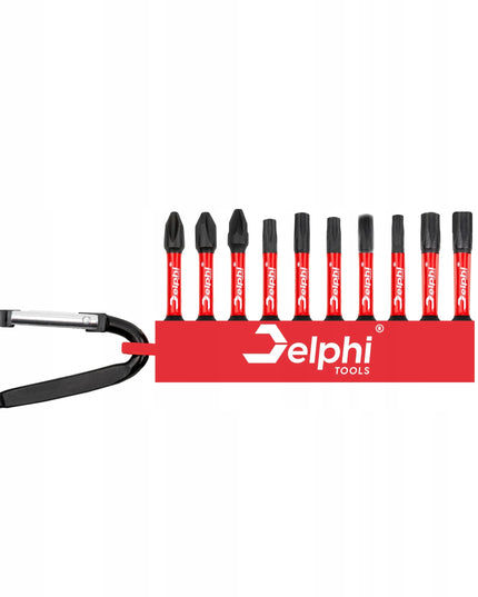 Akumuliatorinis gręžtuvas-suktuvas Delphi tools 12V 2xAkumuliatoriai + antgalių rinkinys