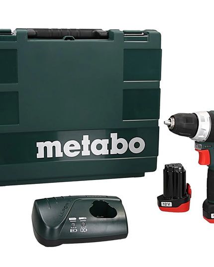 Akumuliatorinis gręžtuvas-suktuvas Metabo PowerMaxx BS Basic 12V 2x2Ah