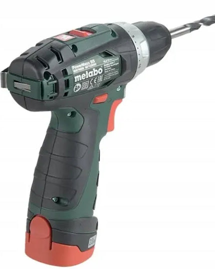 Akumuliatorinis gręžtuvas-suktuvas Metabo PowerMaxx BS Basic 12V 2x2Ah