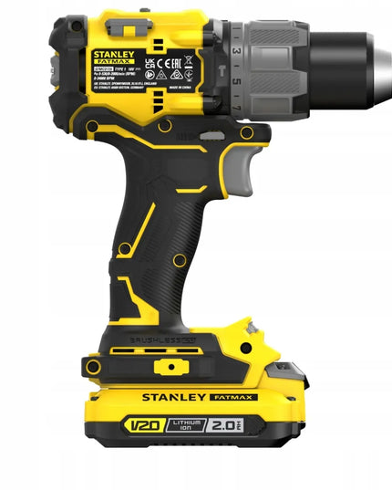 Akumuliatorinis gręžtuvas-suktuvas Stanley Fatmax 18V 2x2.0Ah V20 SFMCD715D2K