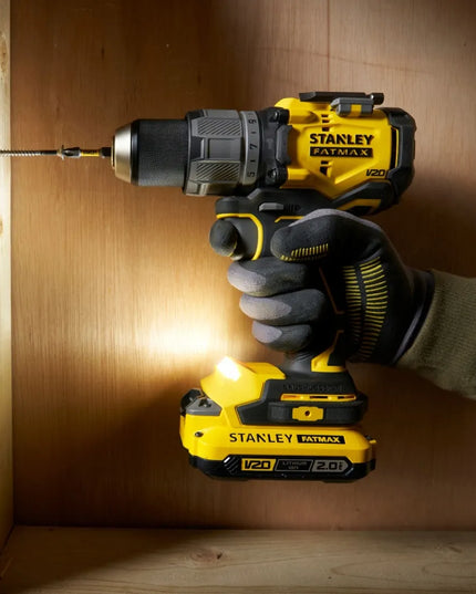 Akumuliatorinis gręžtuvas-suktuvas Stanley Fatmax 18V 2x2.0Ah V20 SFMCD715D2K